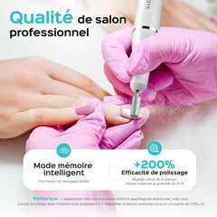 COSLUS Nagelfräser Kabellos Tragbar Für Gelnägel: Elektrische Nagelfeile Stufenlos Geschwindigkeitregelung Für Maniküre Pedicüre Und Acrylnägel Plastik Nail Drill Für Anfänger & Nagelstudio Zuhause
