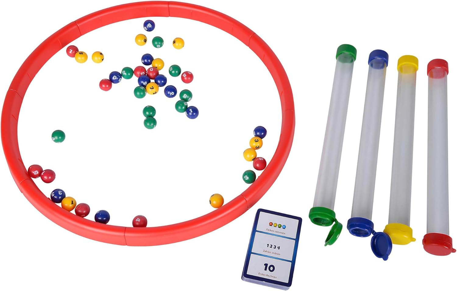 Noris 606064480 Kugelblitz, le jeu d'action ultra-rapide avec effet d'apprentissage dans diverses variantes de jeu, à partir de 4 ans