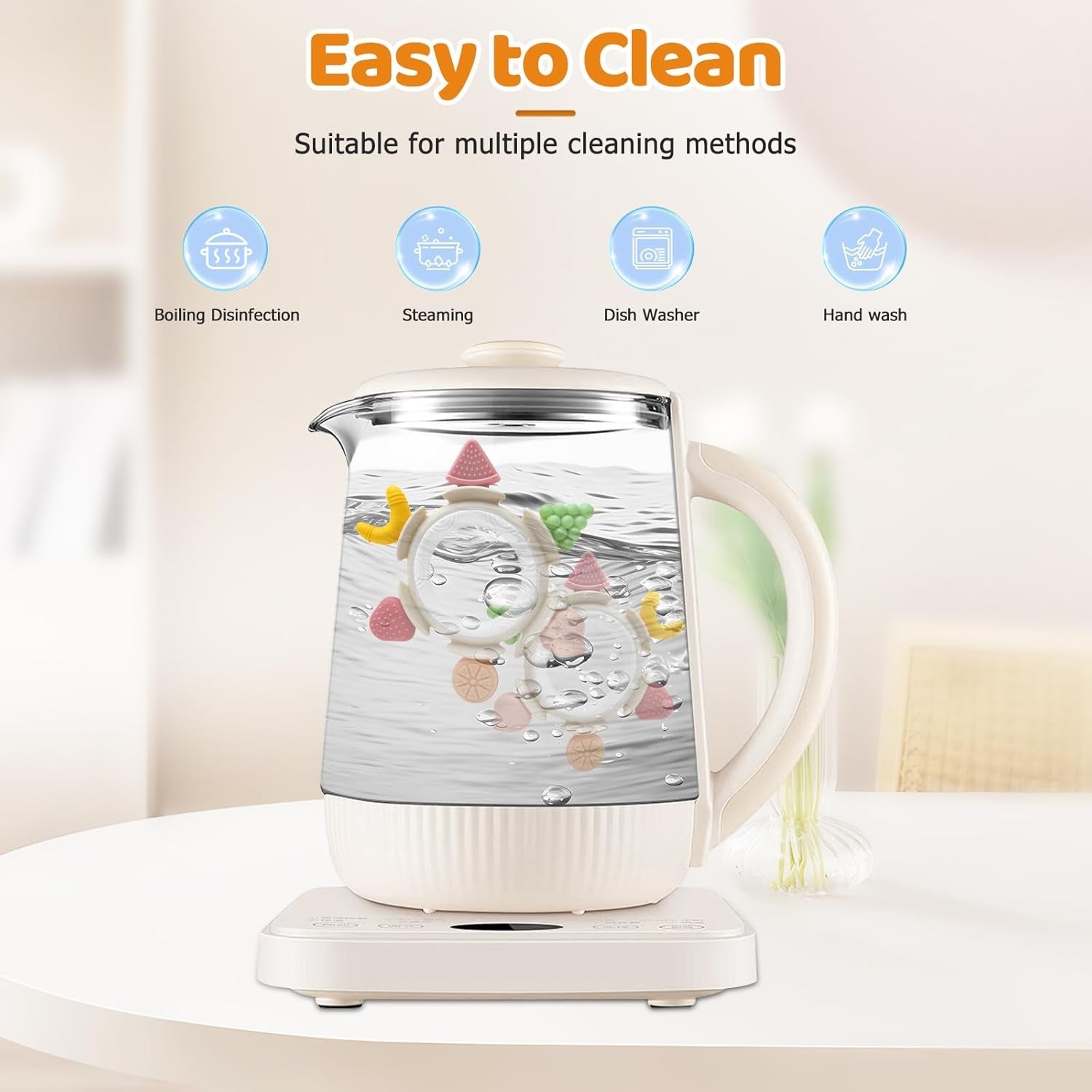 Anneau de dentition pour bébé, jouet sensoriel pour 0 3 6 7 8 9 10 12 mois, jouet d'aide à la dentition pour nouveau-nés de 3 6 12 18 mois, garçons et filles, cadeaux de Pâques pour fête prénatale marron