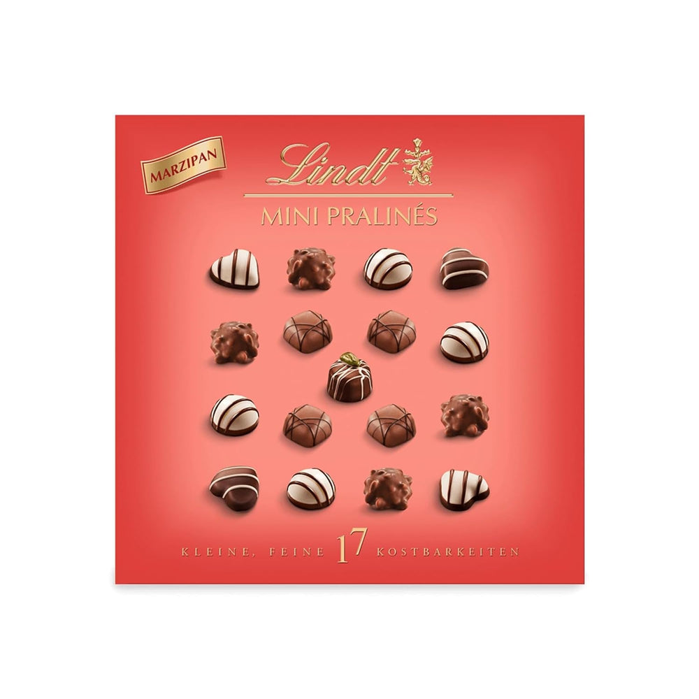 Chocolat Lindt - Nougat Mini Pralinés, 165 grammes, boîte de 36 pralines Naty Shop Bonbons au chocolat 90 G Martipan