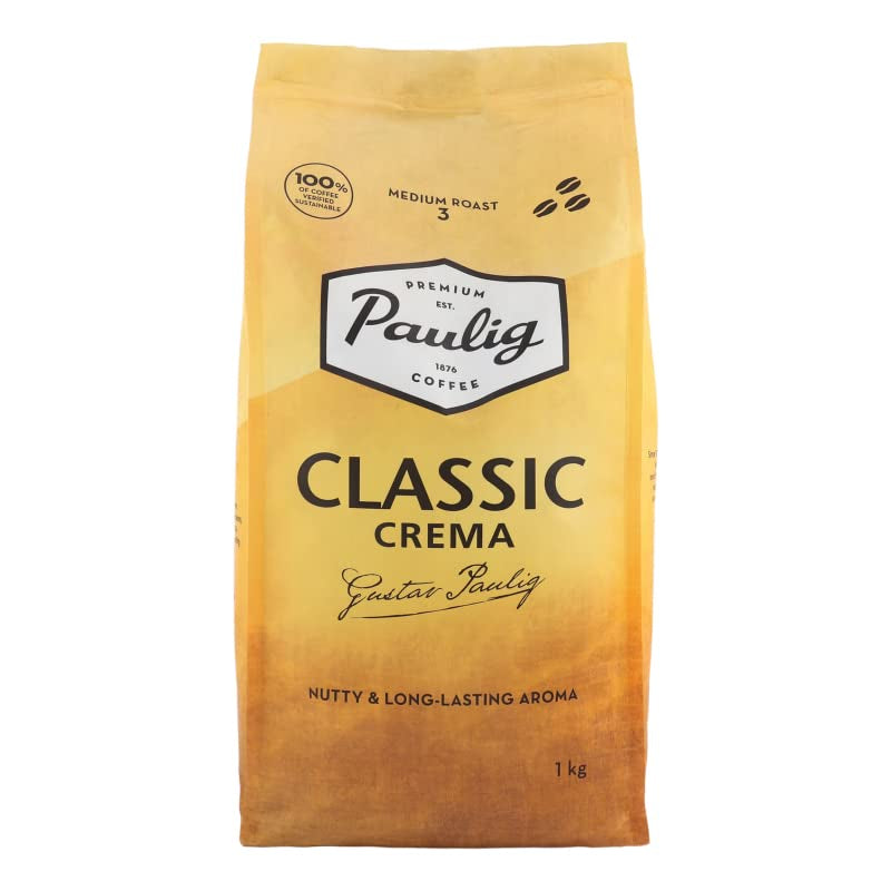 Café en grains torréfiés entiers Classic Crema, 1 kg