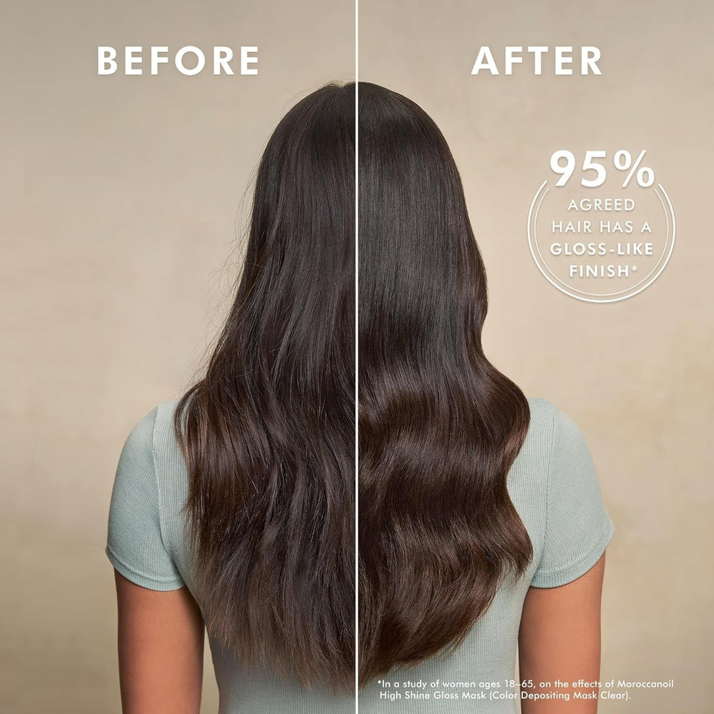 Marocainoil High Shine Gloss - Masque couleur transparent, 200 ml Masque capillaire Naty Shop