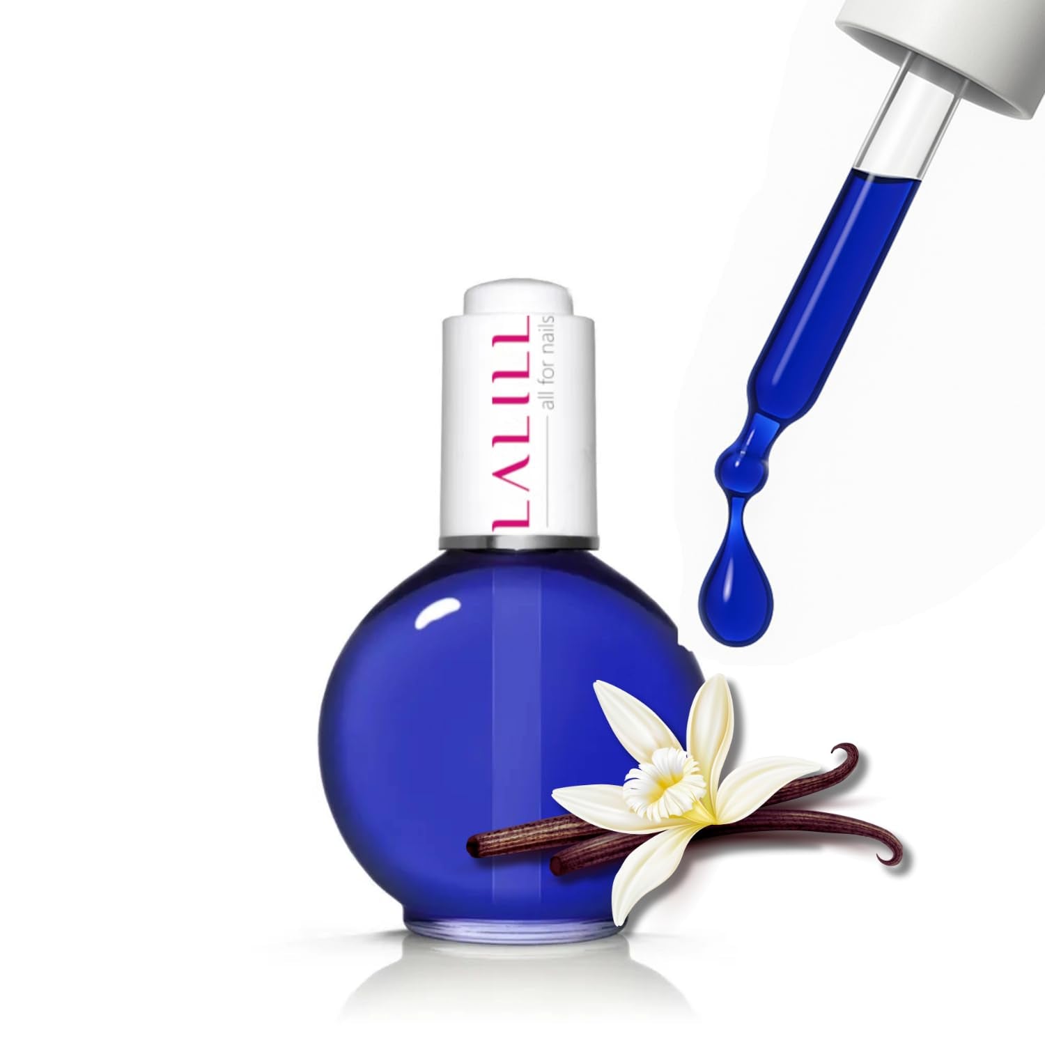 LALILL Nail Cuticle Oil 75Ml - Himbeere Nagelpflegeöl - Nagelöl Pflege Für Nägel Nagelhaut - SPA Maniküre Naildesign Hände - Vegan - Avec Pipette