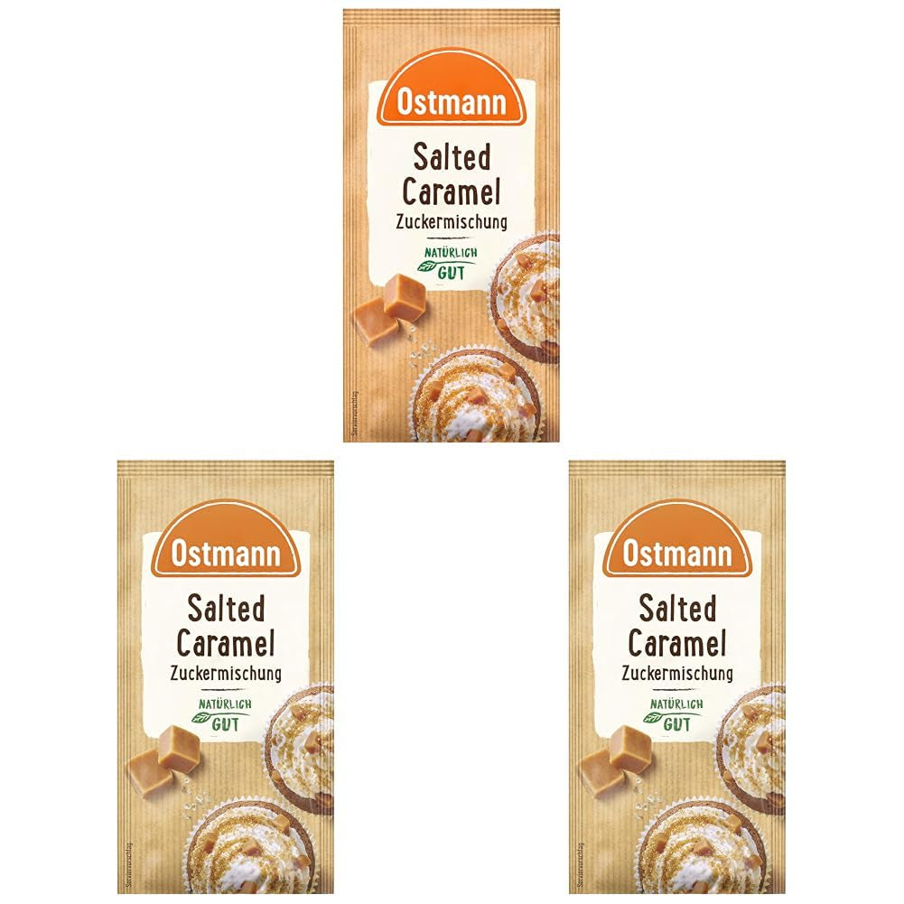 Ostmann Gewürze – Mélange de caramel salé, mélange de sauce sucrée pour les recettes, les desserts et les desserts, 30 g en sachet