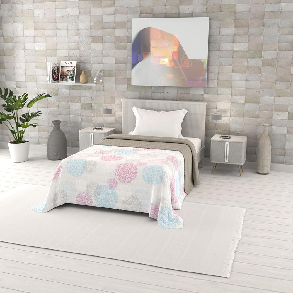 Couette d'été imprimée fantaisie, garnissage polyester, Pétales, 260X270Cm Couettes et couettes Naty Shop Molecule 220X270Cm