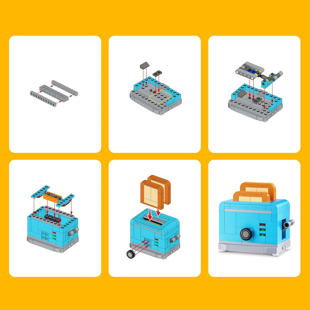 Max Build More Premium Home 4er-Pack von ZURU – Unboxing-Spielzeug & Klemmbausteine Sammlerminis mit bis zu 601 Teilen, Interaktive Designs zum Bauen & Aufstellen, Ab 8 Jahren