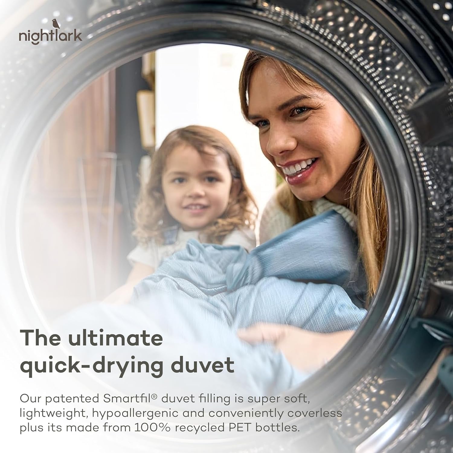 Couette Night Lark sans housse, 4,5 Tog, King Size, collection Dot touffetée, literie de luxe, hypoallergénique, lavable en machine, couettes et couettes sable chaud Naty Shop