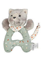 Lilly Cat Sterntaler Catch Toy - Jouet d'activité motrice pour hochet, toucher et jouer - Jouet en peluche pour bébés et enfants avec hochet comme ami fidèle - Jouet pour bébé en tissu doux, gris Bebe Naty Shop Toys Titre par défaut