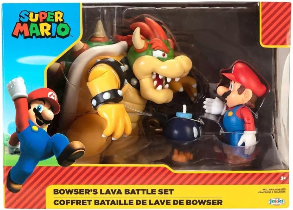 Nintendo Super Mario Bowser 18Cm contre. Mario Figure Set (Vague 1) Figurines Naty Shop