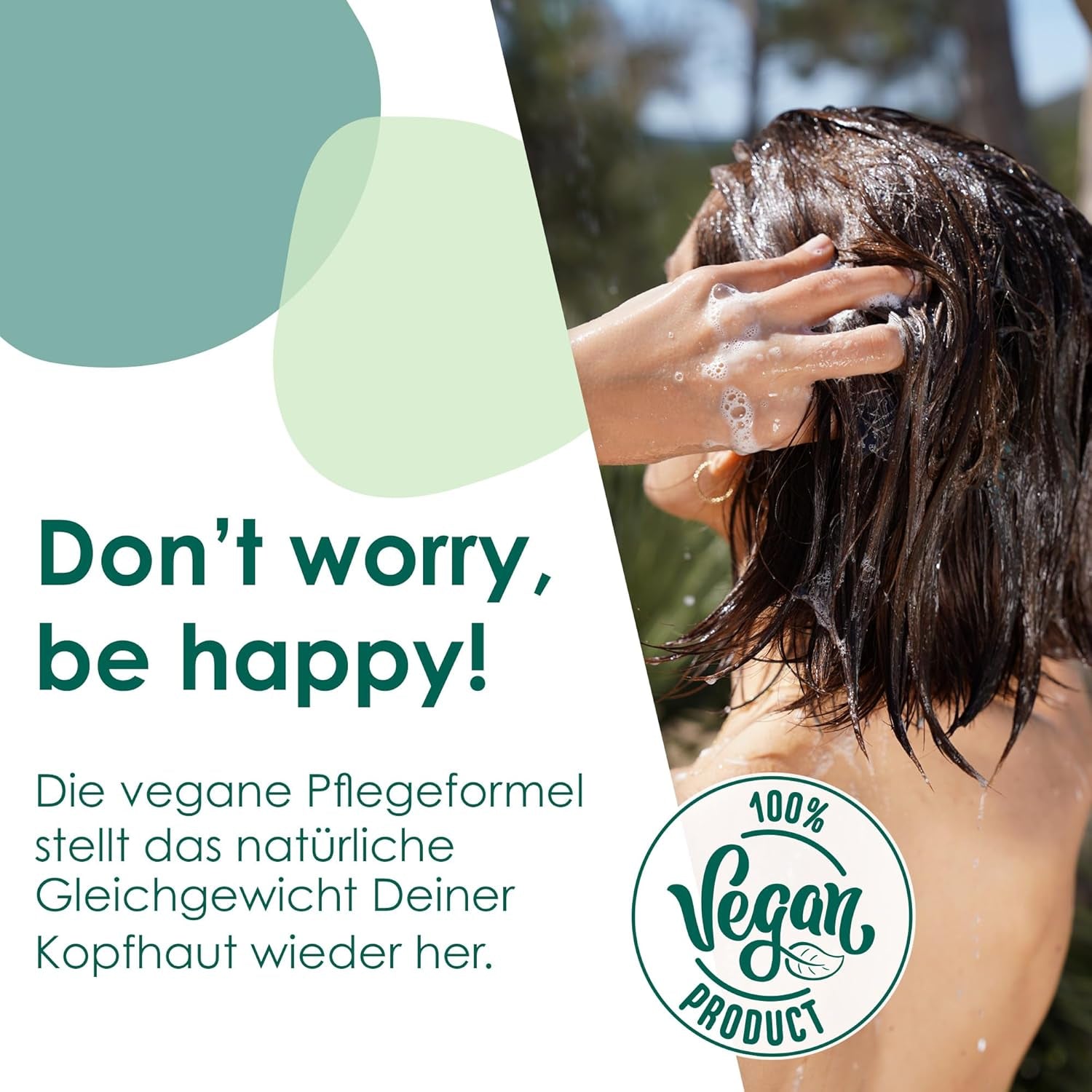 Jean & Len Shampoing hydratant Thé Vert & Citron Vert, pour cheveux normaux à gras, 300 ml Douche et bain Jean & Len Thé Vert & Citron Vert