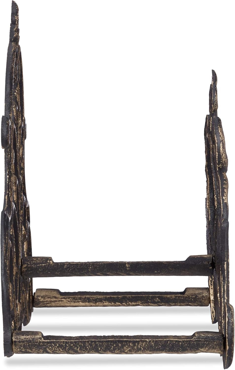 Suport furtun Relaxdays, suport de perete pentru furtun de grădină cu aspect vintage, furtun 20 m, fontă, înălțime 24x31,5x15 cm, bronz