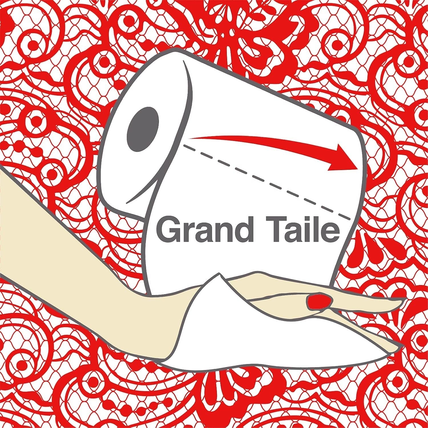 Papier toilette Renova Renova Grand Royal 4 épaisseurs - 6 rouleaux, Large (paquet de 5)