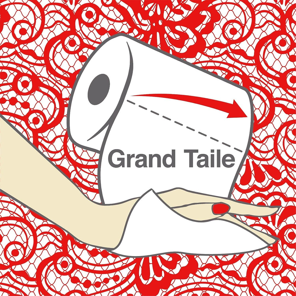 Papier toilette Renova Renova Grand Royal 4 épaisseurs - 6 rouleaux, Large (paquet de 5)