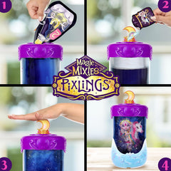 Magic Pixlings Pop + Pony Set avec chiot et poney - Magic Unboxing mit speziellen Zaubern - Chien avec langen Mähnen zum Kämmen - Kinder ab 3 Jahren behrumt - MG104000