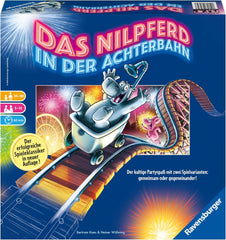 Ravensburger 26772 - Hippopotame sur des montagnes russes - Jeu de société pour toute la famille, jeu pour adultes et enfants de 10 à 99 ans, pour 3 à 12 joueurs - Jeu de société, jeu du réveillon du Nouvel An