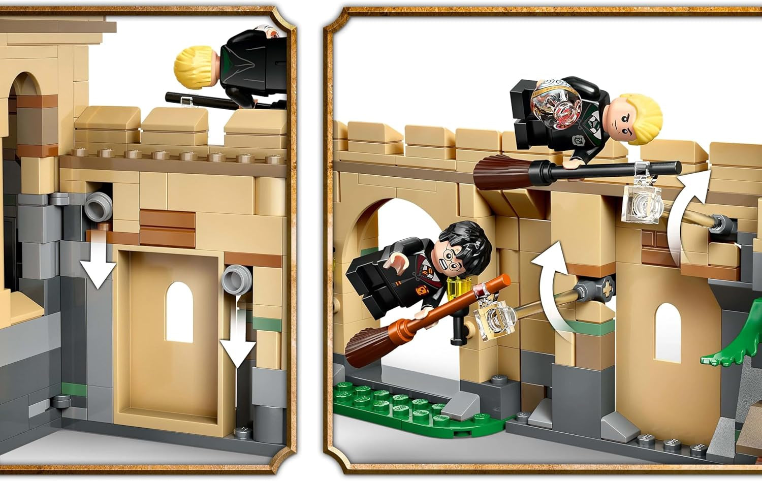 Château de Poudlard LEGO Harry Potter : Leçons de vol et aventure avec 6 figurines à collectionner, dont Draco Malfoy et le professeur McGonagall, jeu de rôle pour garçons et filles de 9 ans 76447 Jeux de construction Besuche den LEGO-Store