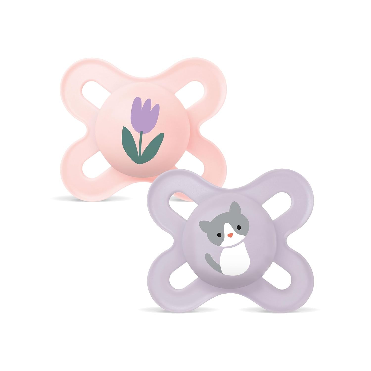 Sucette MAM Originale | Sucette en latex | 0-6 mois | Sucette bébé adaptée à l'allaitement | Recommandé par les sages-femmes Résistant aux morsures | Latex de caoutchouc naturel | Mouton/Lapin | Paquet de 2