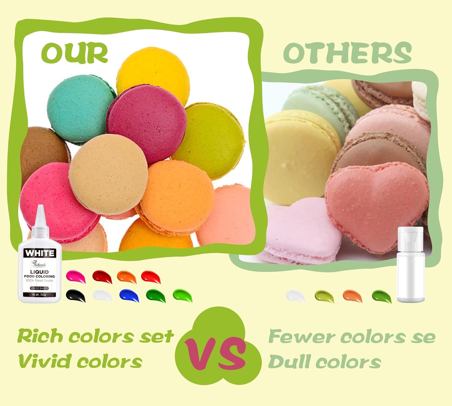 Colorant alimentaire liquide, ensemble de colorants alimentaires velours rouge pour la cuisson de gâteaux, macarons, biscuits, colorant alimentaire pour la décoration de gâteaux, liquide pour colorer les boissons (70 g x 3)