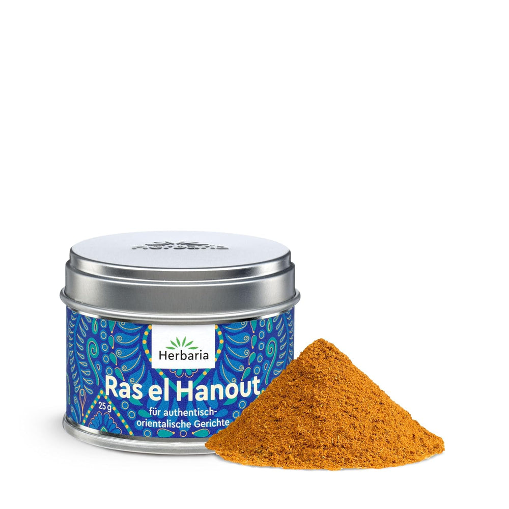 Herbaria Za'atar bio 25g S-Dose – Zaatar Gewürz, Zaatar Gewürz - oriental Organic-Gewürmischung für Gerichte der Levante Küche - with erlesenen Ingredient - in nachhaltiger Aromaschutz-Dose