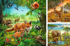Ravensburger Puzzle pour enfants - 09330 Animaux de la Terre - Puzzle pour enfants à partir de 5 ans, avec Puzzle 3X49 pièces Naty Shop