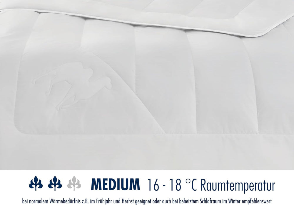 Couette Irisette camel - Fabriquée en Allemagne - Mono, couette toutes saisons, couette poil de chameau pour la transition, 155 X 220 Cm, certifiée Oeko-Tex Quilts et quilts Naty Shop