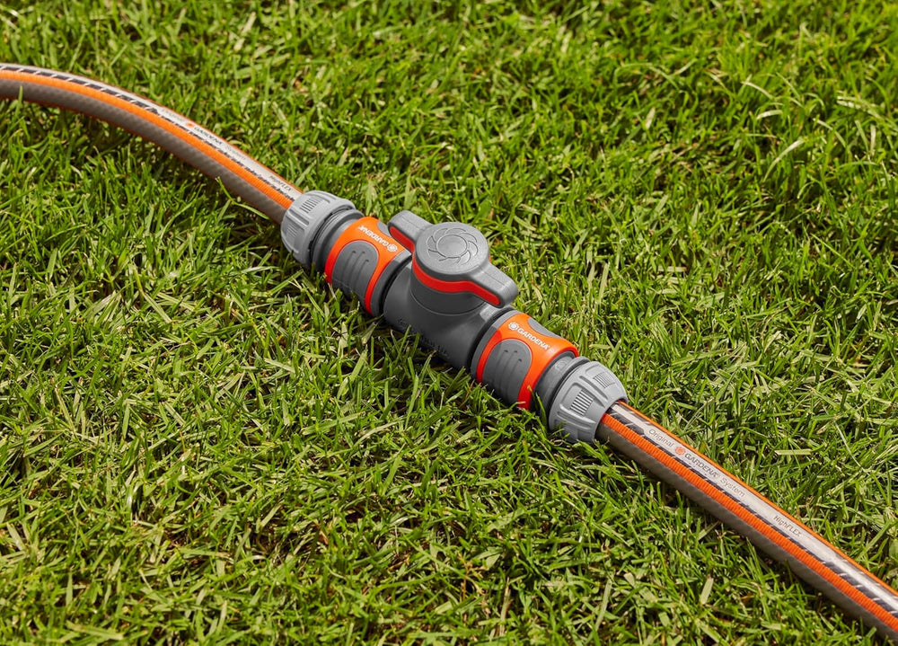 Gardena Raccord avec vanne de régulation, gris, orange