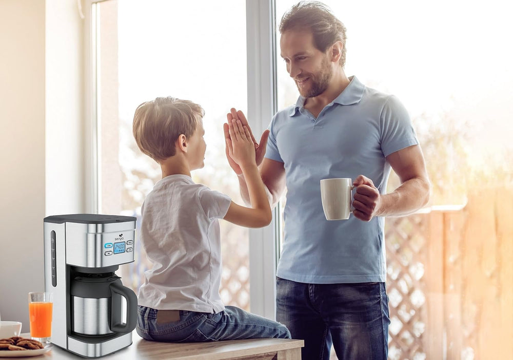 SYBF-CM025 Cafetière chaude, acier inoxydable, 1,2 litres, acier inoxydable