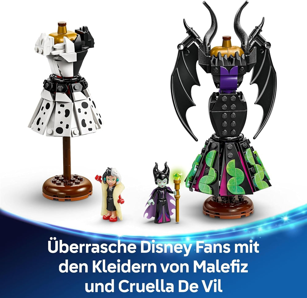 LEGO Ç€ Disney Villains Les robes de Maléfique et Cruella De Vil - Jouet pour garçons et filles à partir de 9 ans - Incl. 2 mini poupées et 2 figurines d'animaux - Cadeau d'anniversaire pour les fans 43262 Jeux de construction Besuche an LEGO-Store