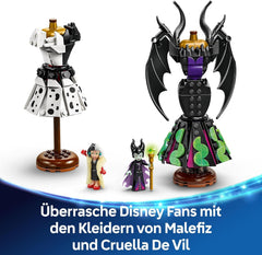 LEGO Ç€ Disney Villains Les robes de Maléfique et Cruella De Vil - Jouet pour garçons et filles à partir de 9 ans - Incl. 2 mini poupées et 2 figurines d'animaux - Cadeau d'anniversaire pour les fans 43262 Jeux de construction Besuche an LEGO-Store