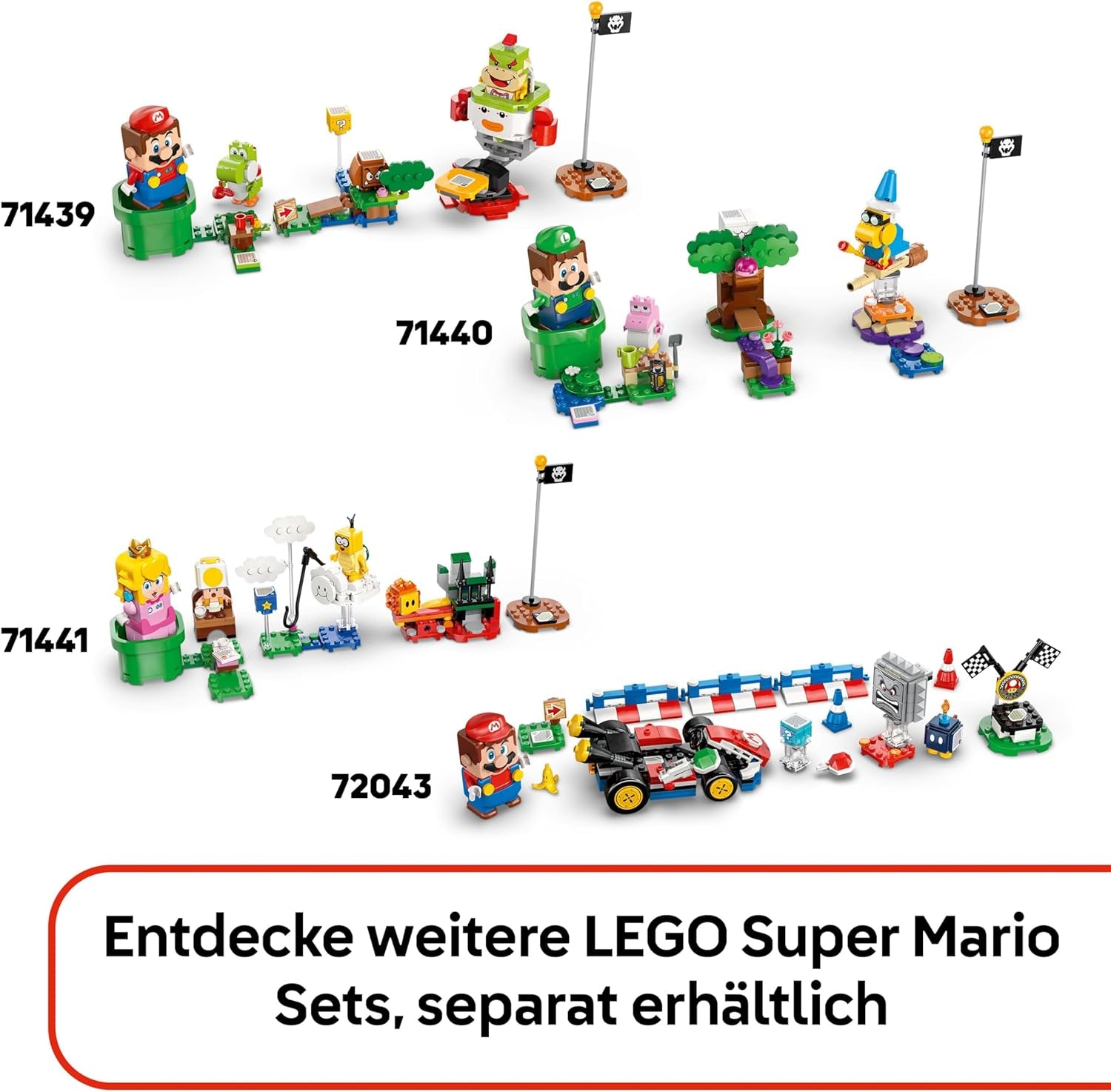 LEGO Super Mario Captain Toad-Camp- Interaktives Spielzeug mit 3 Figuren - Gumba, Zelt & einstürzender Brücke - Kinder Mitbringsel - Spielset - Gamer Geschenk für Jungen & Mädchen ab 6 Jahren - 72040