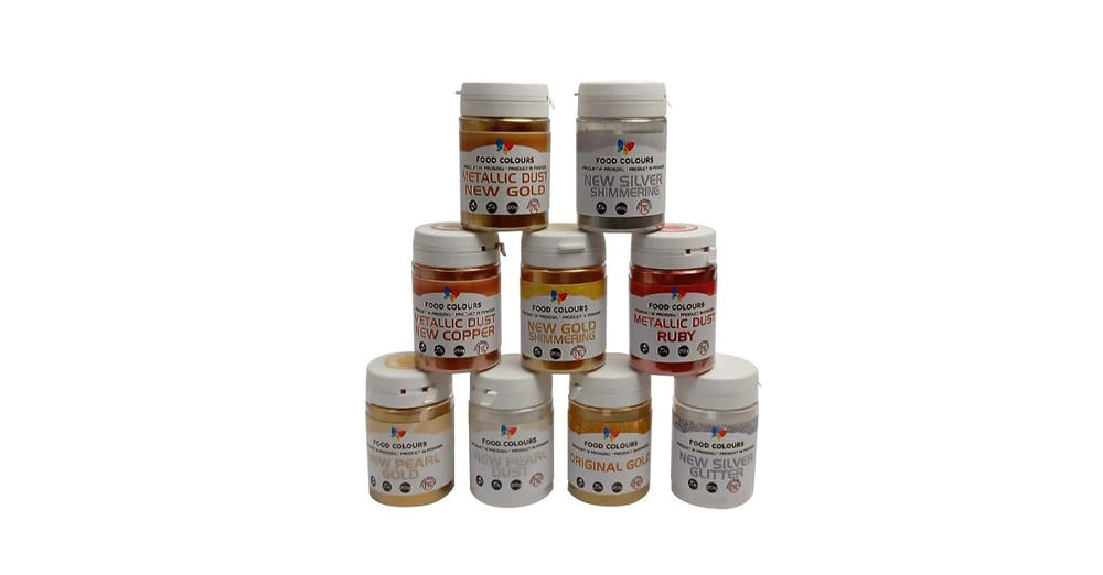 Paillettes comestibles à effet métallisé, New Gold Shimmering, 20 grammes Glitter Naty Shop