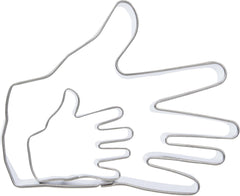 SC619 Emporte-pièces et gâteaux à motif manuel, petites et grandes tailles assorties, acier inoxydable, argent, 10 x 2 x 9 cm, 2 pièces