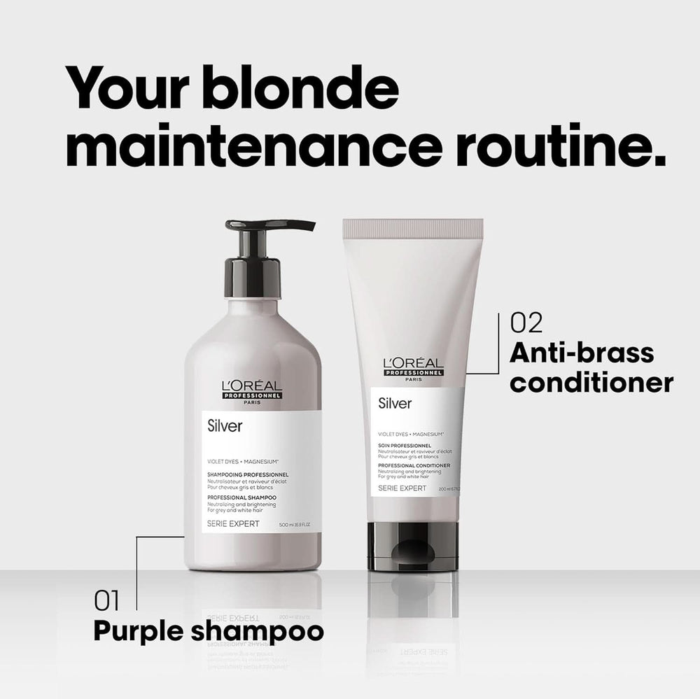 L'Oréal Professionnel Serie Expert Silver, Shampoing, 500 ml Douche et bain Naty Shop