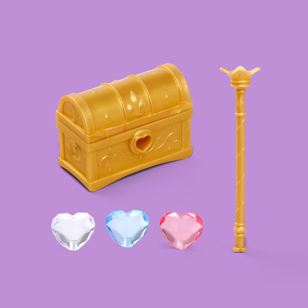 Simba Steffi Love Princess Diamond Princess Play Doll avec coffre au trésor magique, sceptre et diamants, 29 cm, à partir de 3 ans