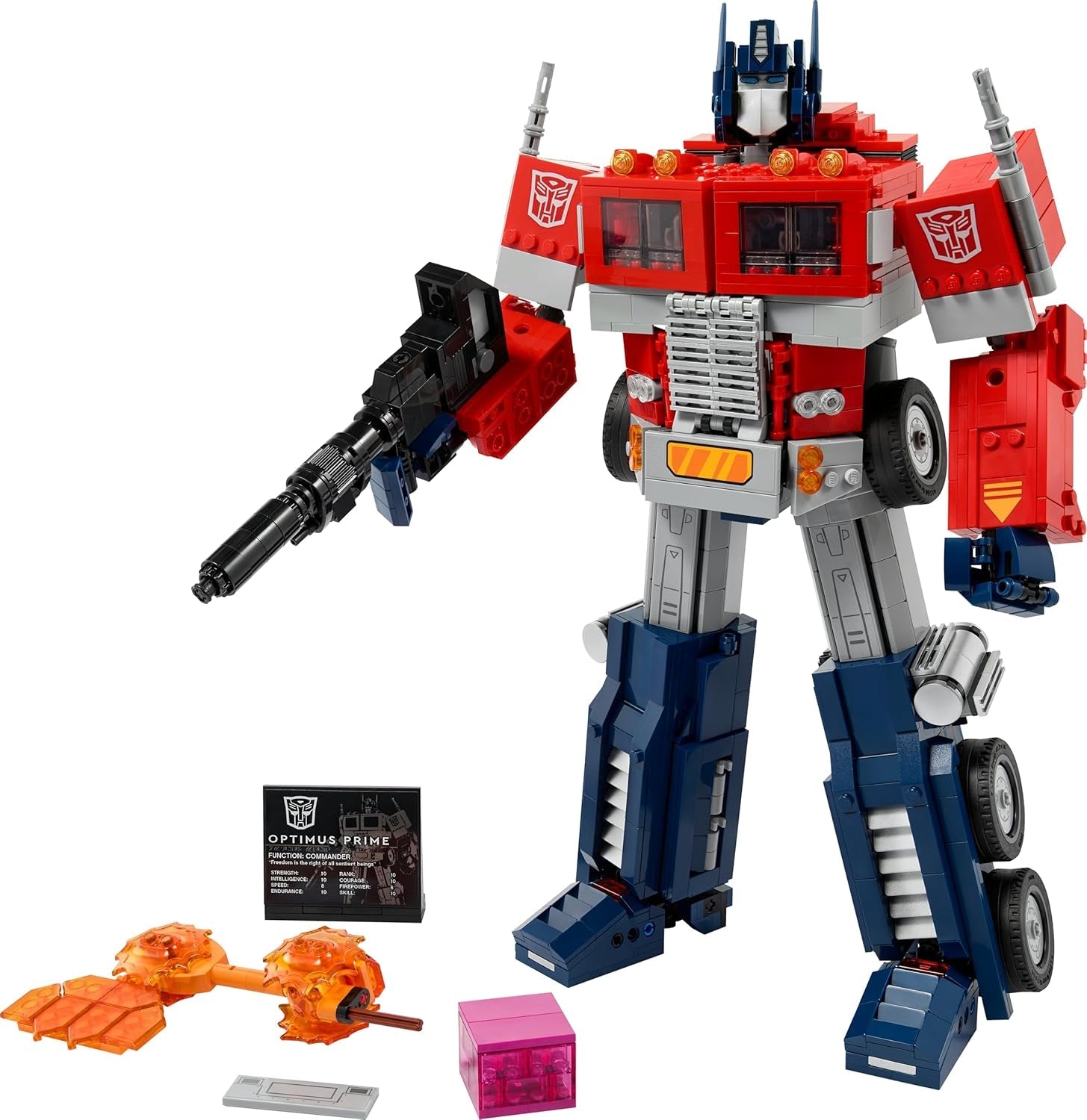 LEGO 10302 Icons Optimus Prime Set, 2in1 Roboter-Figur und LKW-Modell, Transformers-Spielzeug-Modellbausatz für Erwachsene, Geschenk zum Geburtstag oder Weihnachten für Männer, Frauen, Sie und Ihn