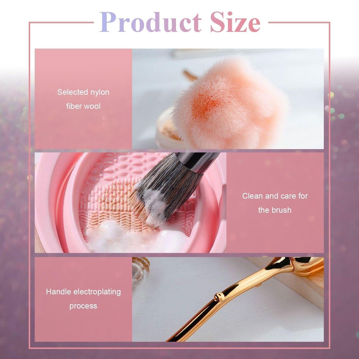 2 bacs de maquillage Blumen, 1 bac de lavage, un bac à ongles, un bac à maquillage pour fond de teint, un bac à maquillage pour ongles