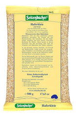 Seitenbacher Haferkleie I High Protein Gehalt I High Ballaststoff Gehalt I (1X 500 G ) Céréales Naty Shop 500 G (1Er Pack)