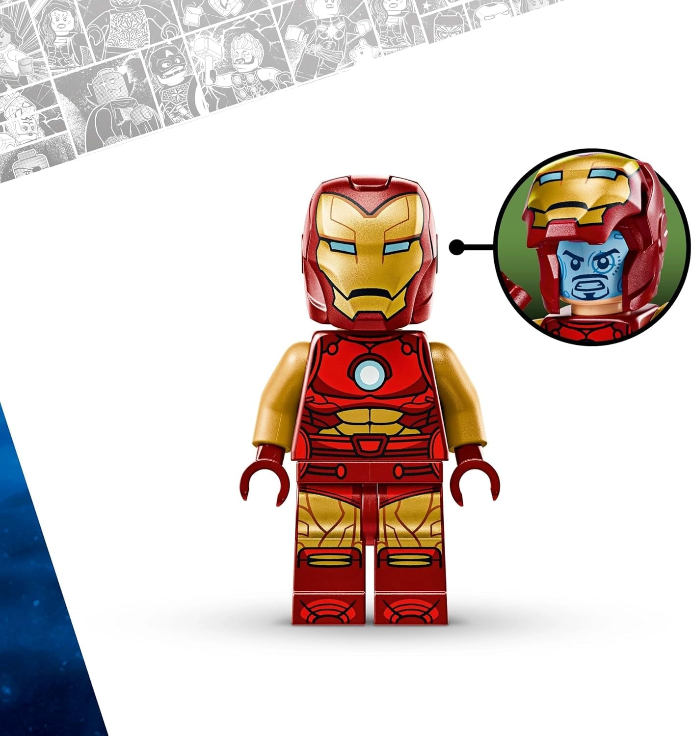 LEGO Marvel Iron Man Mech contre. Ultron - Jouet de super-héros avec 2 figurines - Figurine avec bras, jambes et doigts mobiles - Cadeau pour garçons et filles à partir de 6 ans 76307 Besuche den LEGO-Store Building Sets