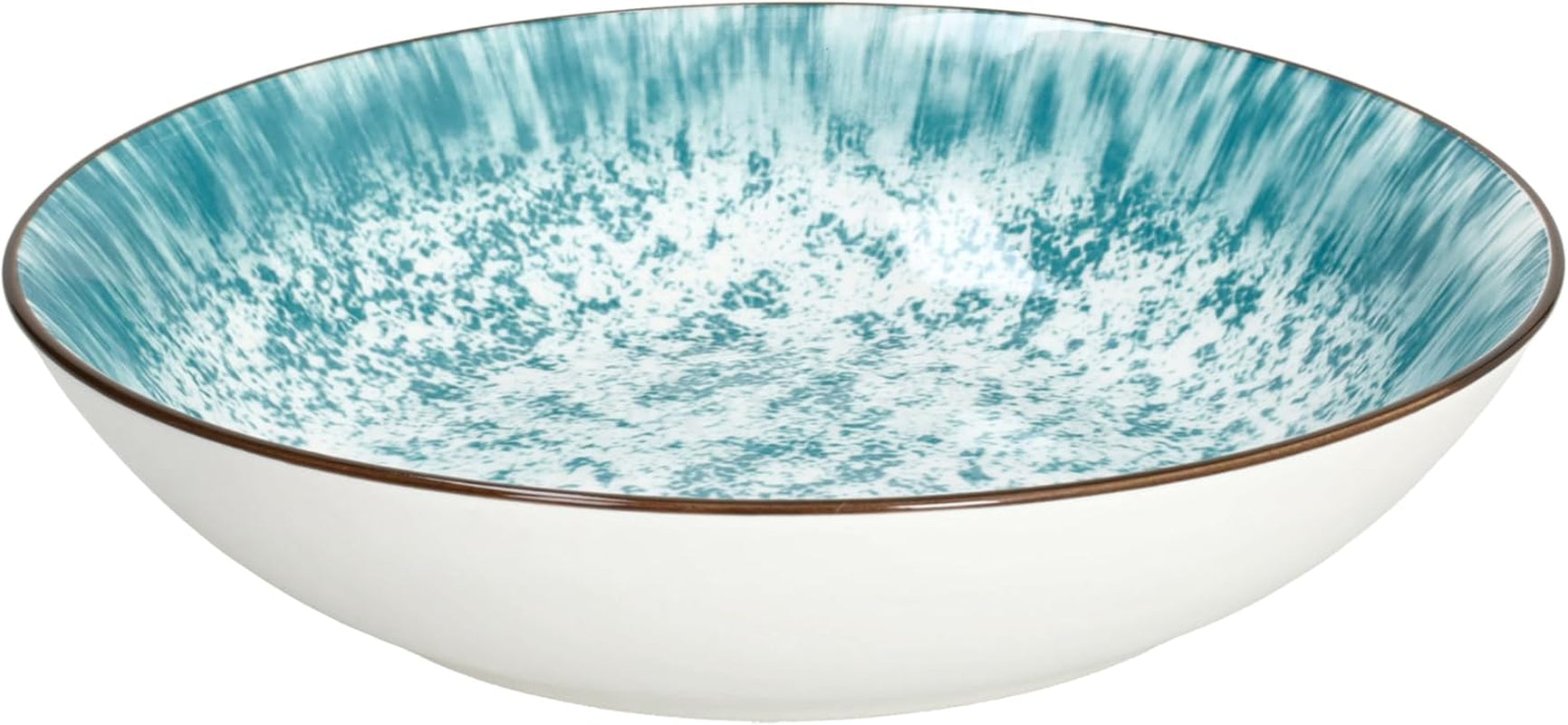 Kalos, service de vaisselle pour 6 personnes, 18 pièces, porcelaine, bleu clair