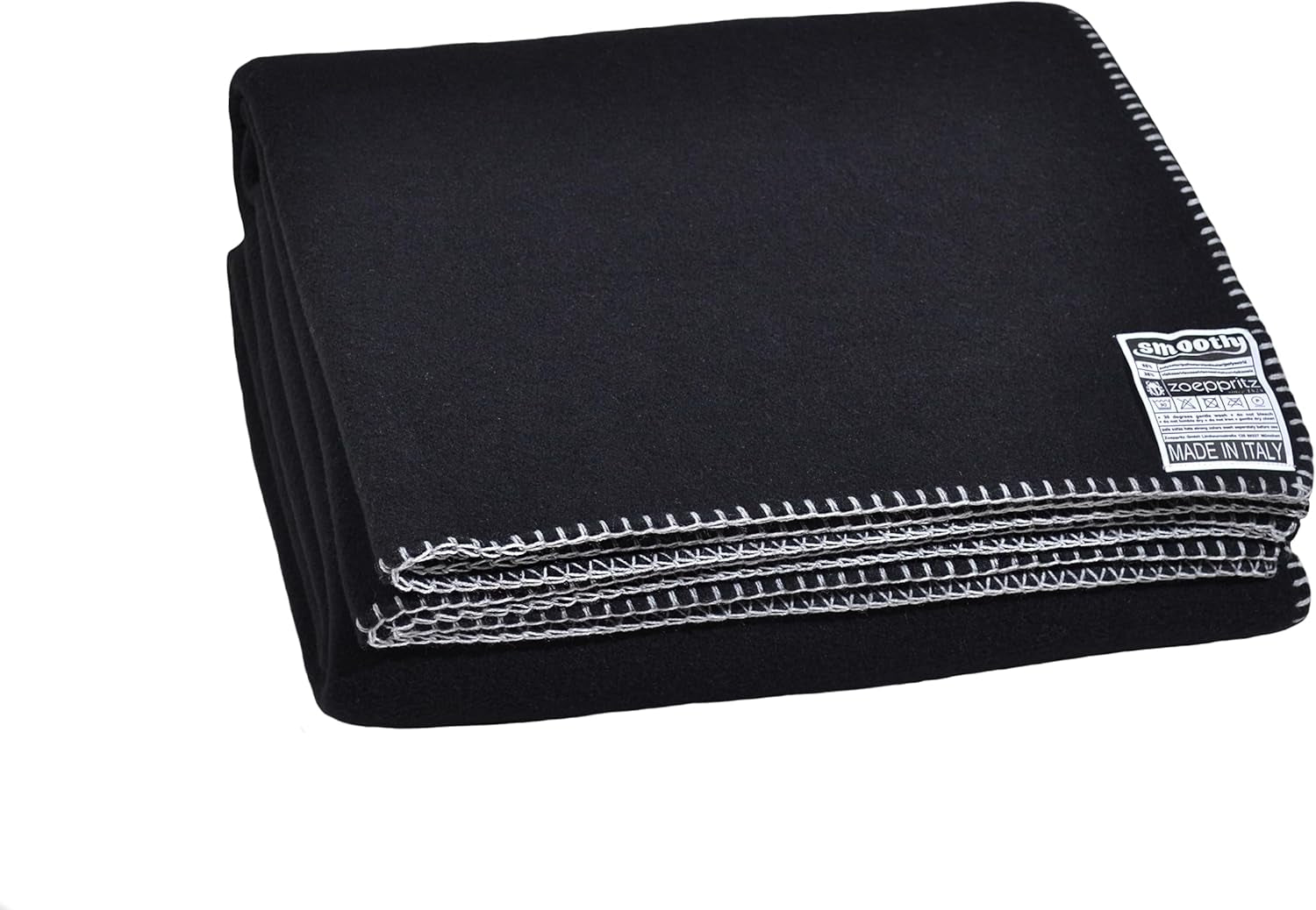 Zoeppritz Since 1828 Couverture polaire Smoothy - Couverture polaire moelleuse et confortable - Vegan - 140X190Cm - 010 Off-White, 010 Offwhite Zoeppritz Since 1828 980 noir 140X190Cm