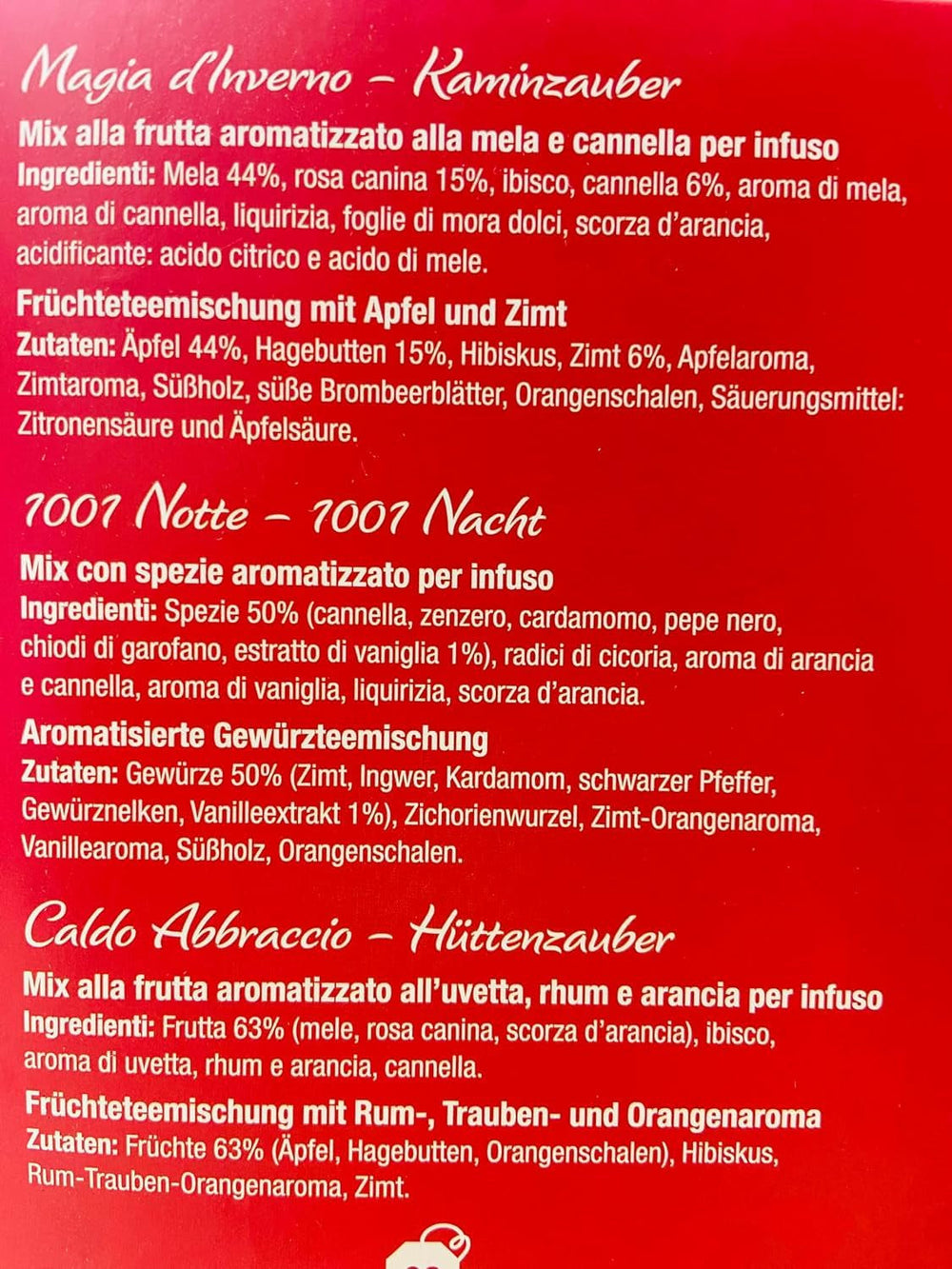 Pompadour 1913 Winter Collection Sortiment de ceaiuri din fructe și plante fără cofeină - 1 x 30 pliculețe de ceai (82,5 grame)