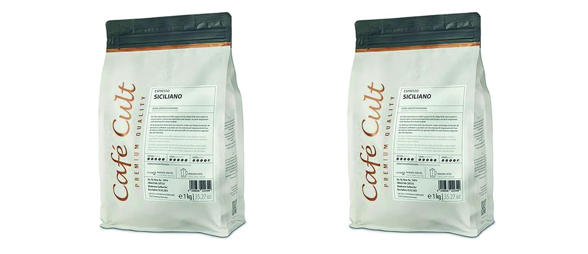 2 x NOUVEAU Espresso Siciliano par sac de 1 kg, grains entiers = 2 kg