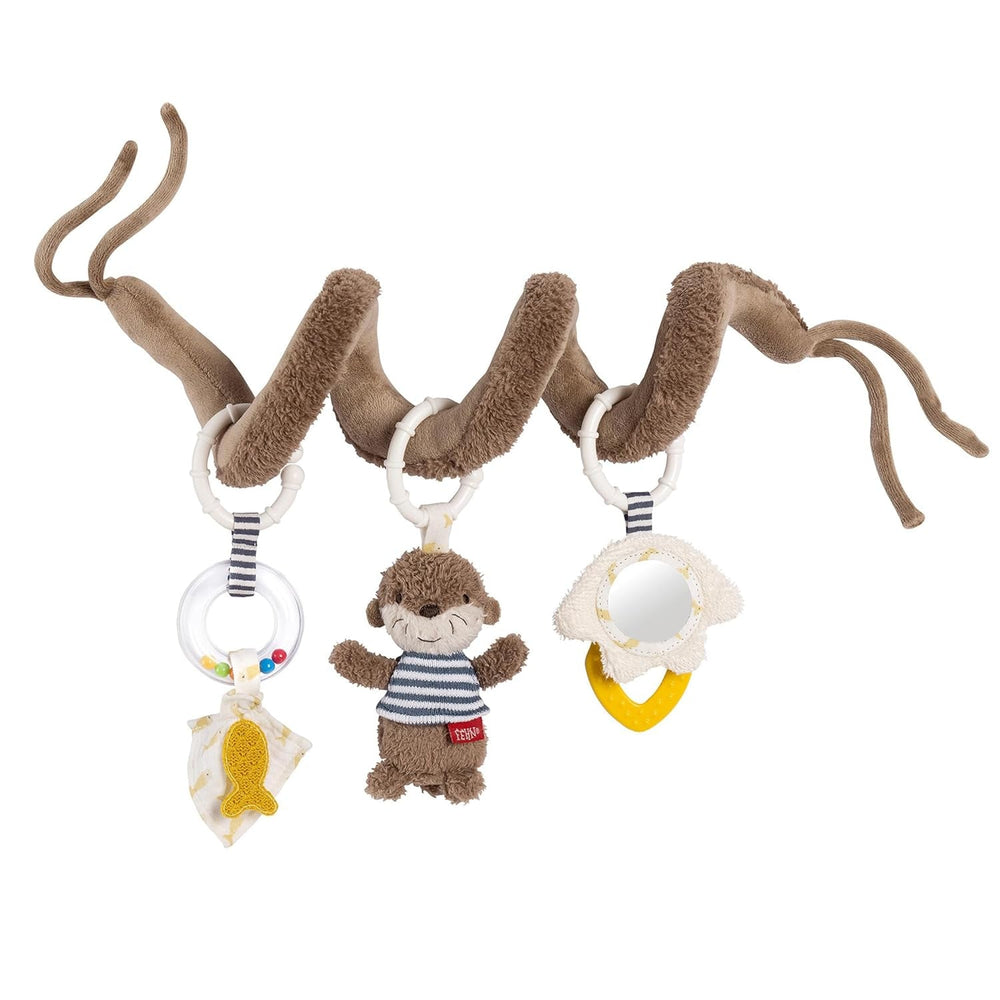 Fehn Activity Spiral Sleeping Forest - jouet pour poussette à toucher et à saisir - jouet pour bébé pour lit, parc, poussette et siège auto - jouet d'activité motrice pour bébés et tout-petits à partir de 0 mois Baby Toys Naty Shop Otter