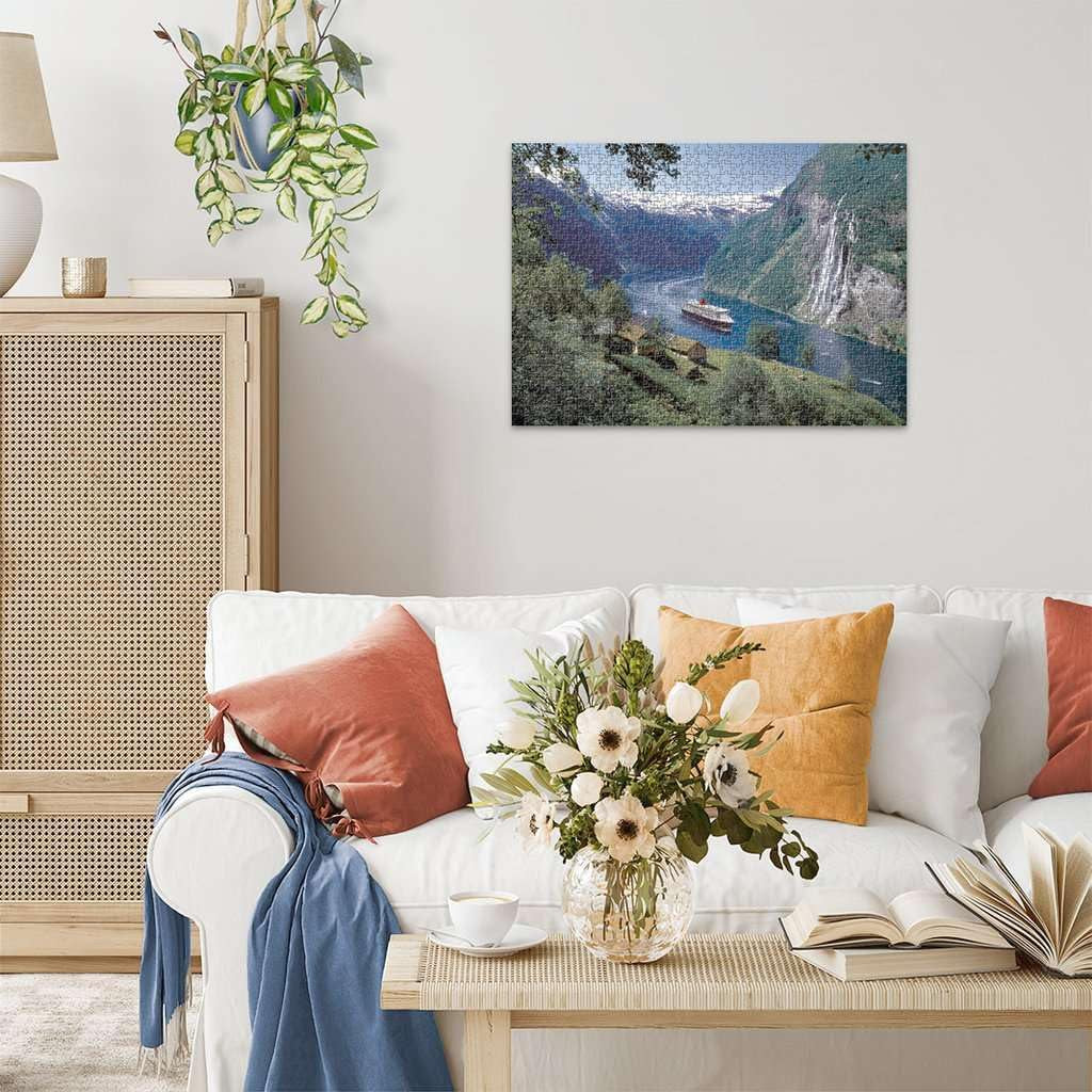 Ravensburger Puzzle 12000475 - Norwegian Fjord - Puzzle de 1000 de piese pentru adulți și copii de la 14 ani, puzzle cu peisaj norvegian Puzzle Naty Shop