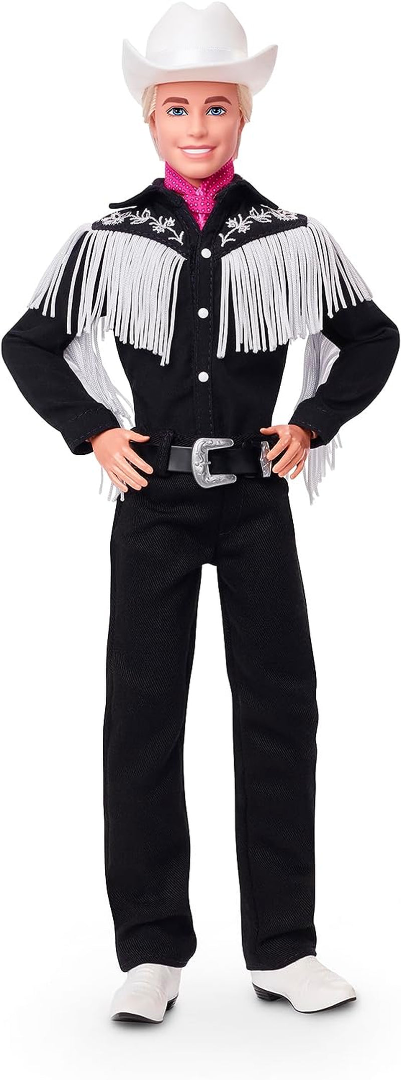 BARBIE the MOVIE Ken - Poupée de collection de long métrage en tenue western, chemise vintage, chapeau de cowboy, bottes blanches, 3 ans et plus, HRF30 Naty Shop Dolls Titre par défaut