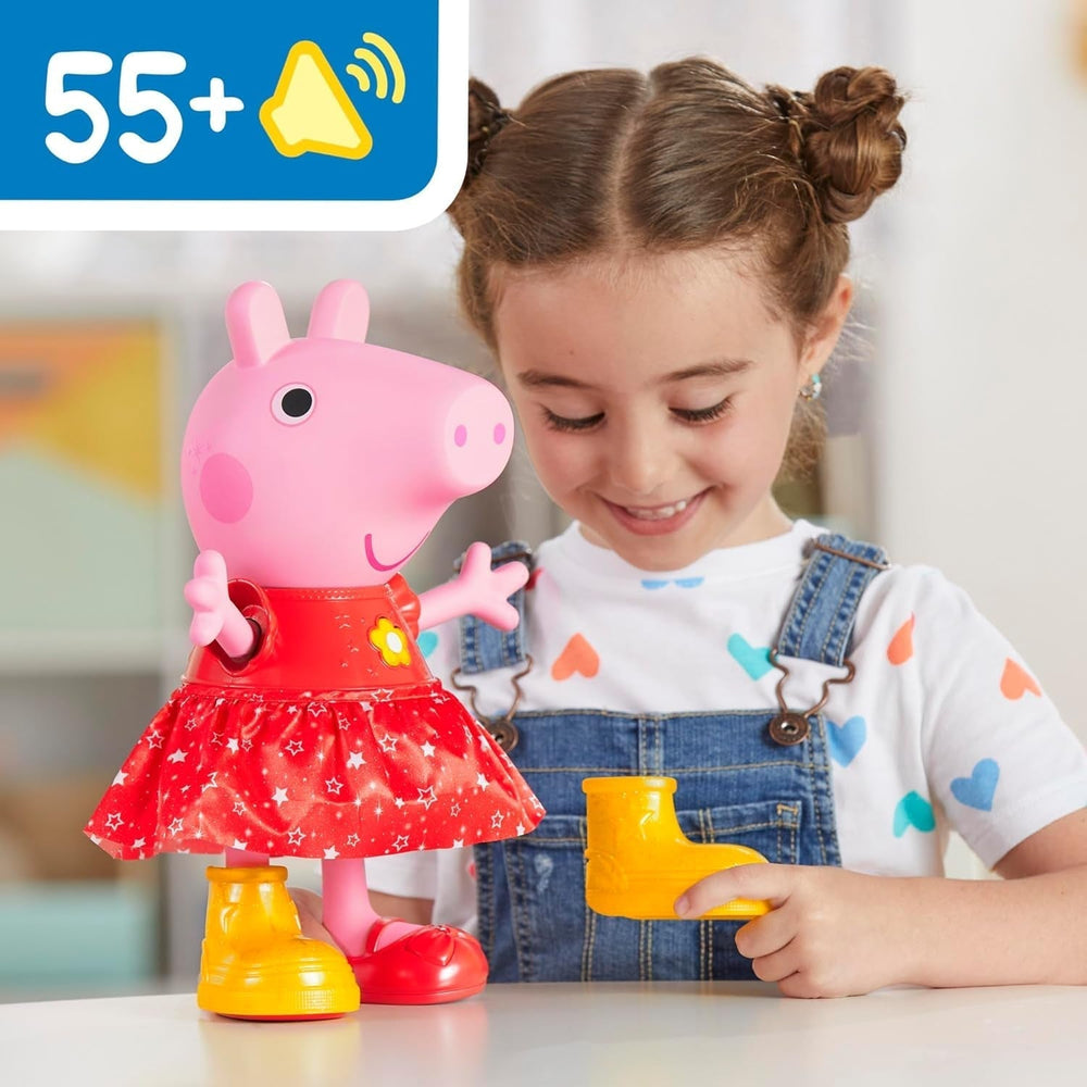 Peppa Pig Peppa'S Mud Puddle Party Doll - Version allemande, poupées roses ou roses Naty Shop