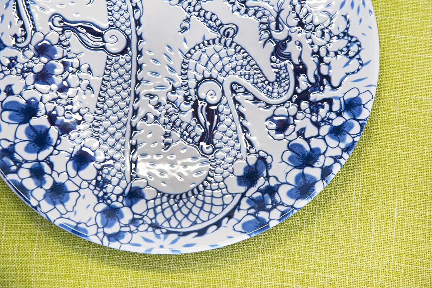 Service de table Excelsa Zen, 18 pièces, céramique, blanc et bleu