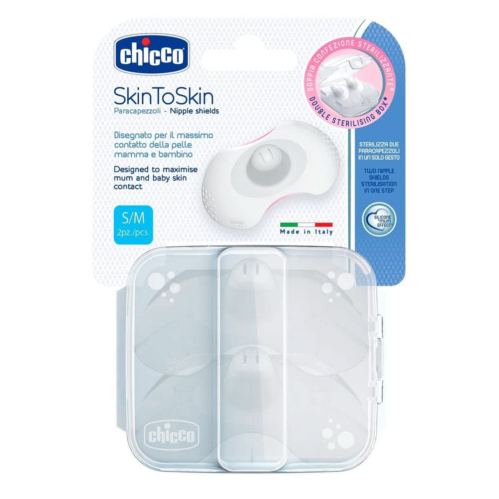 Chicco Skintoskin protège-tétons, silicone, transparent, 6 pcs Accessoires d'Alimentation et d'Allaitement Bebe Naty Shop