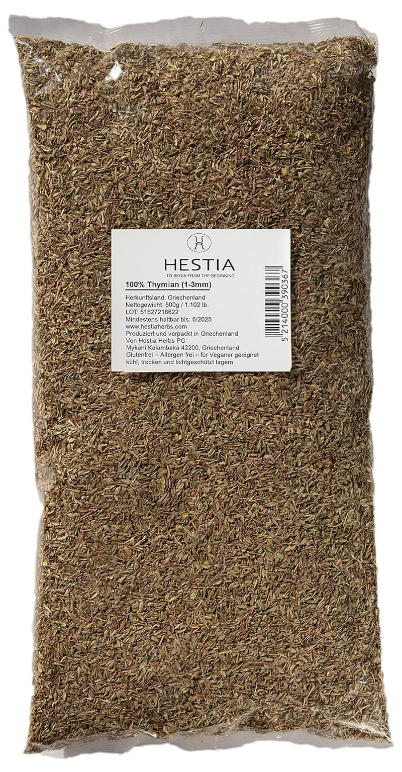 Hestia Herbs Griechischer getrechtenter Origan 500 g, sans allergènes – végétalien – sans GVO