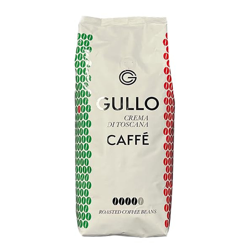 Gullo Caff? Classico Italiano Crema Toscana, 1000 g fasole integrală, pachet de 5